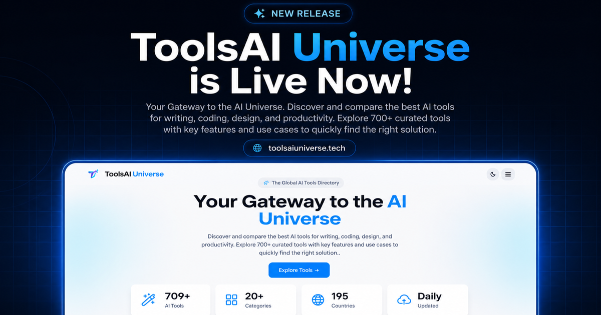 ToolsAI Universe – 700+ Best Free AI Tools Directory (2026)